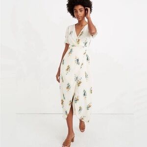 Madewell ruffle sleeve floral dress. Worn once, no stains. Size 10